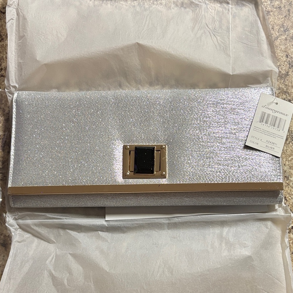 Elegant Silver and Gold Clutch